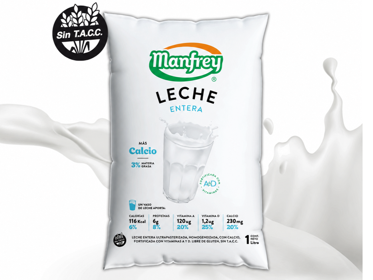 3 Leche sachet + 3 Yogur 900gr