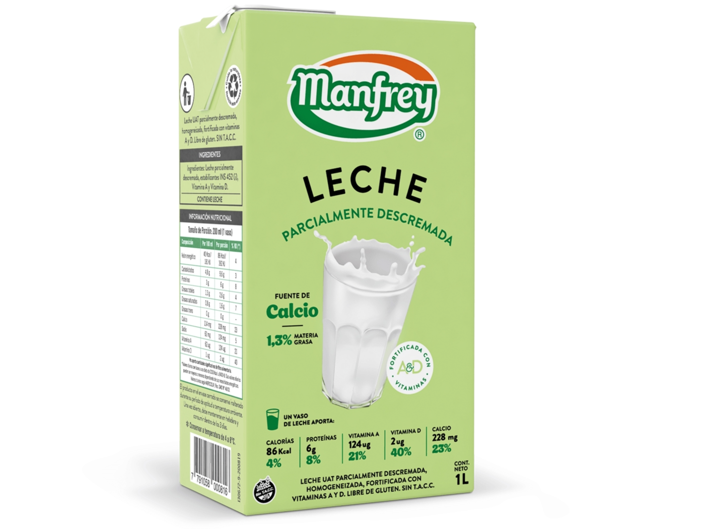 Leche Descremada larga vida 1lt