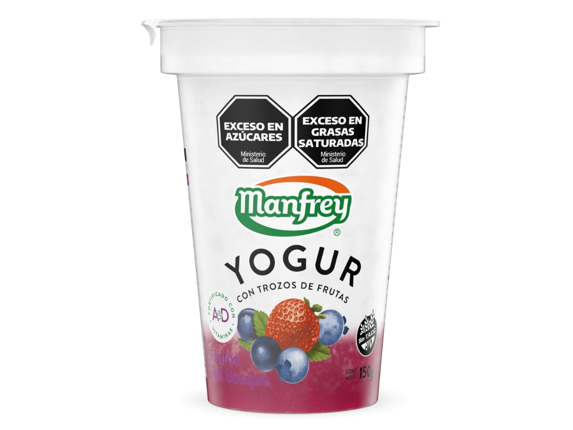 Yogurt con frutas Frutos del bosque