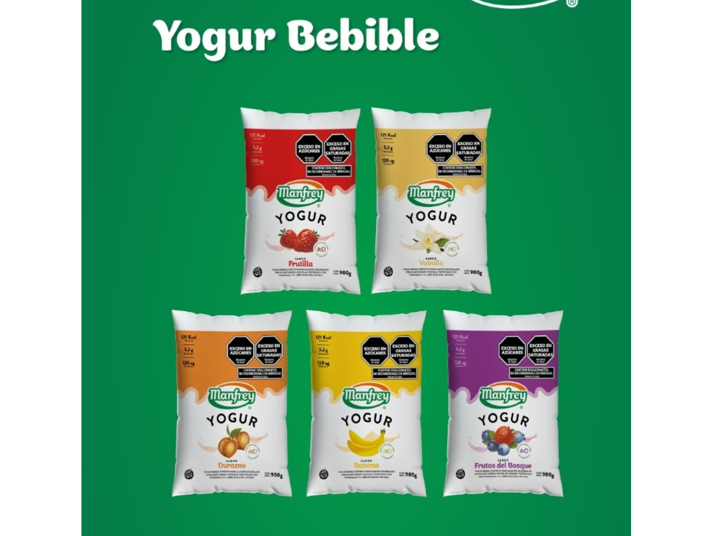 5 Yogur 900grs