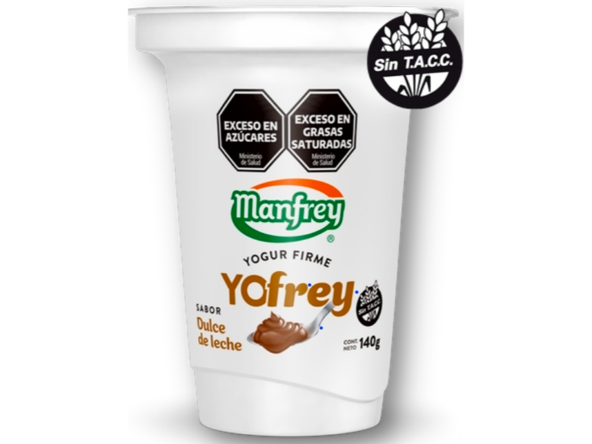 Yogur firme dulce de leche