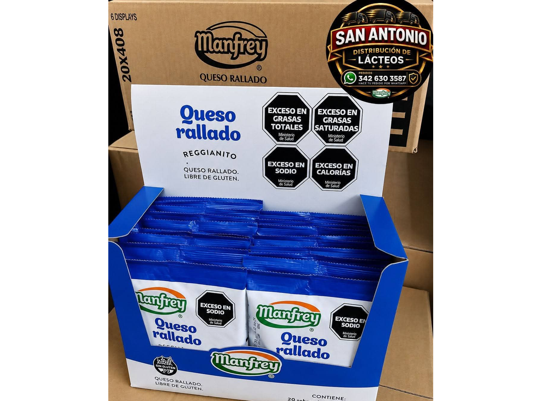 Queso rallado 40g  blister x 20u