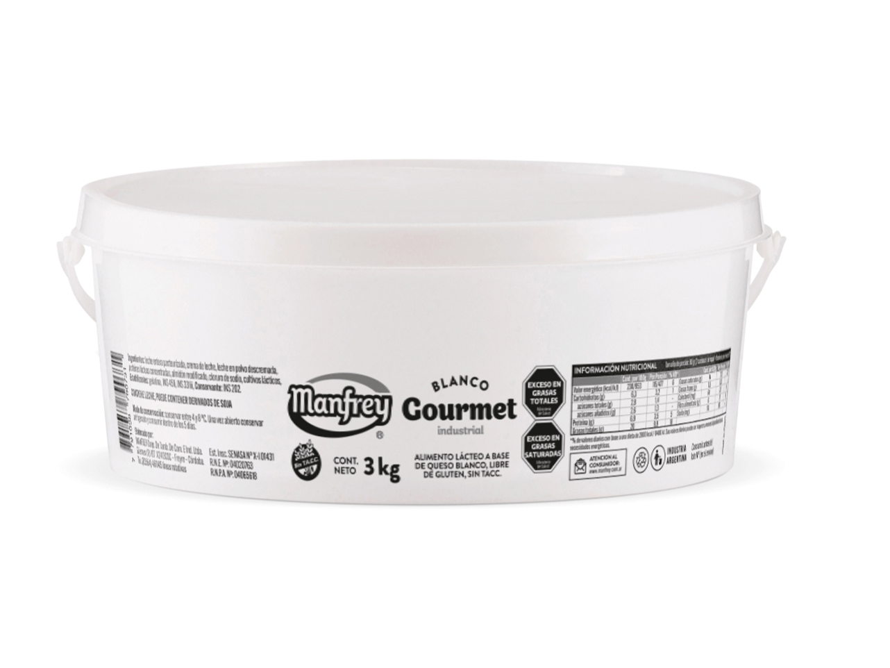 Queso crema balde x3kg