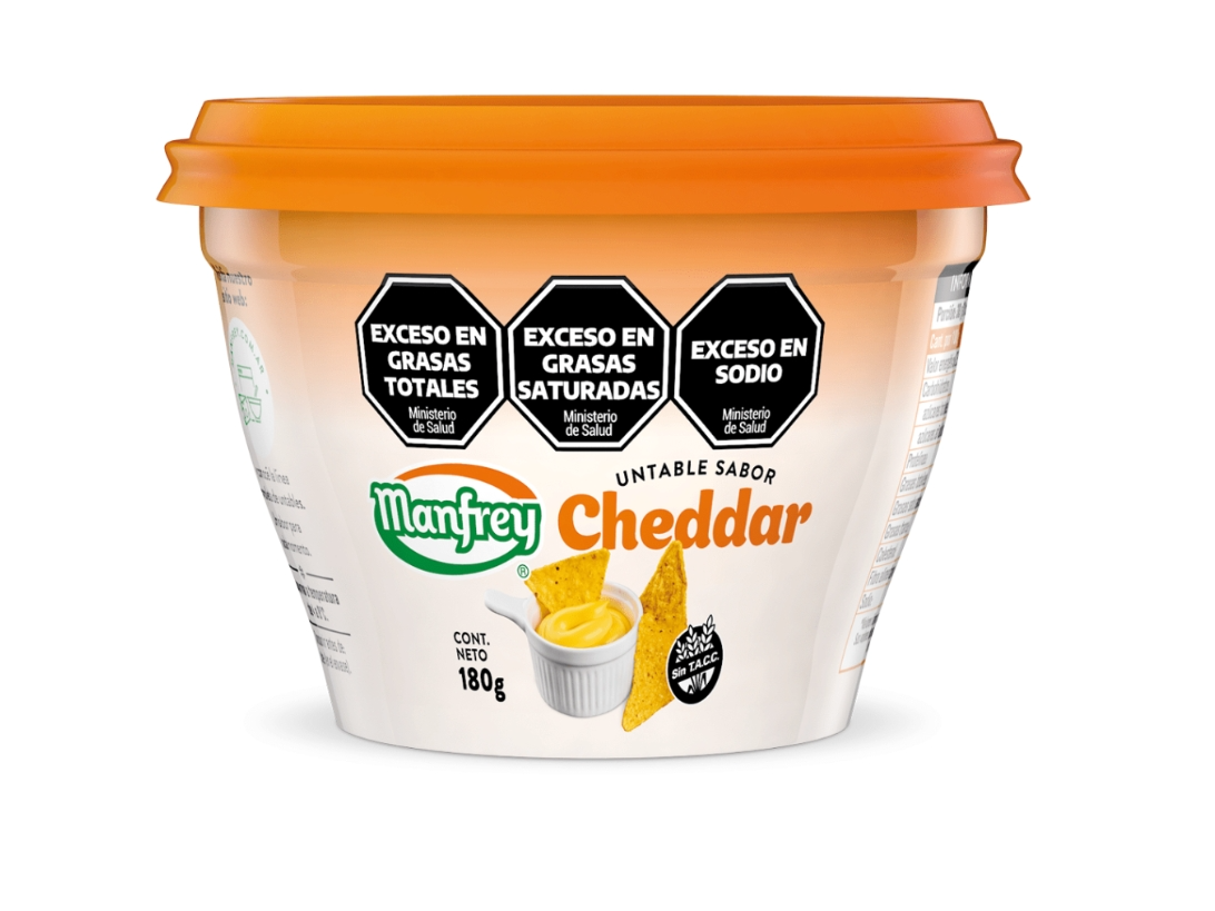 Queso untable Cheddar