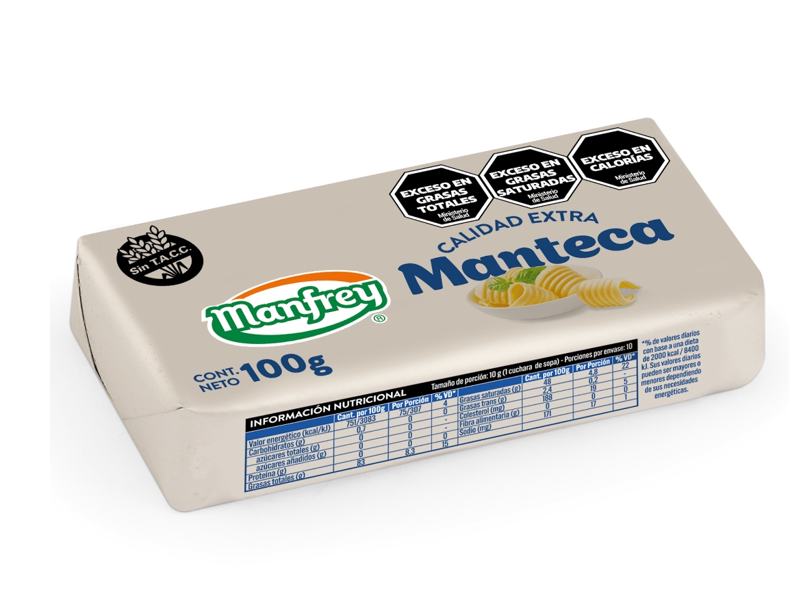 3 Manteca x100gr + 3 Dulce 400gr