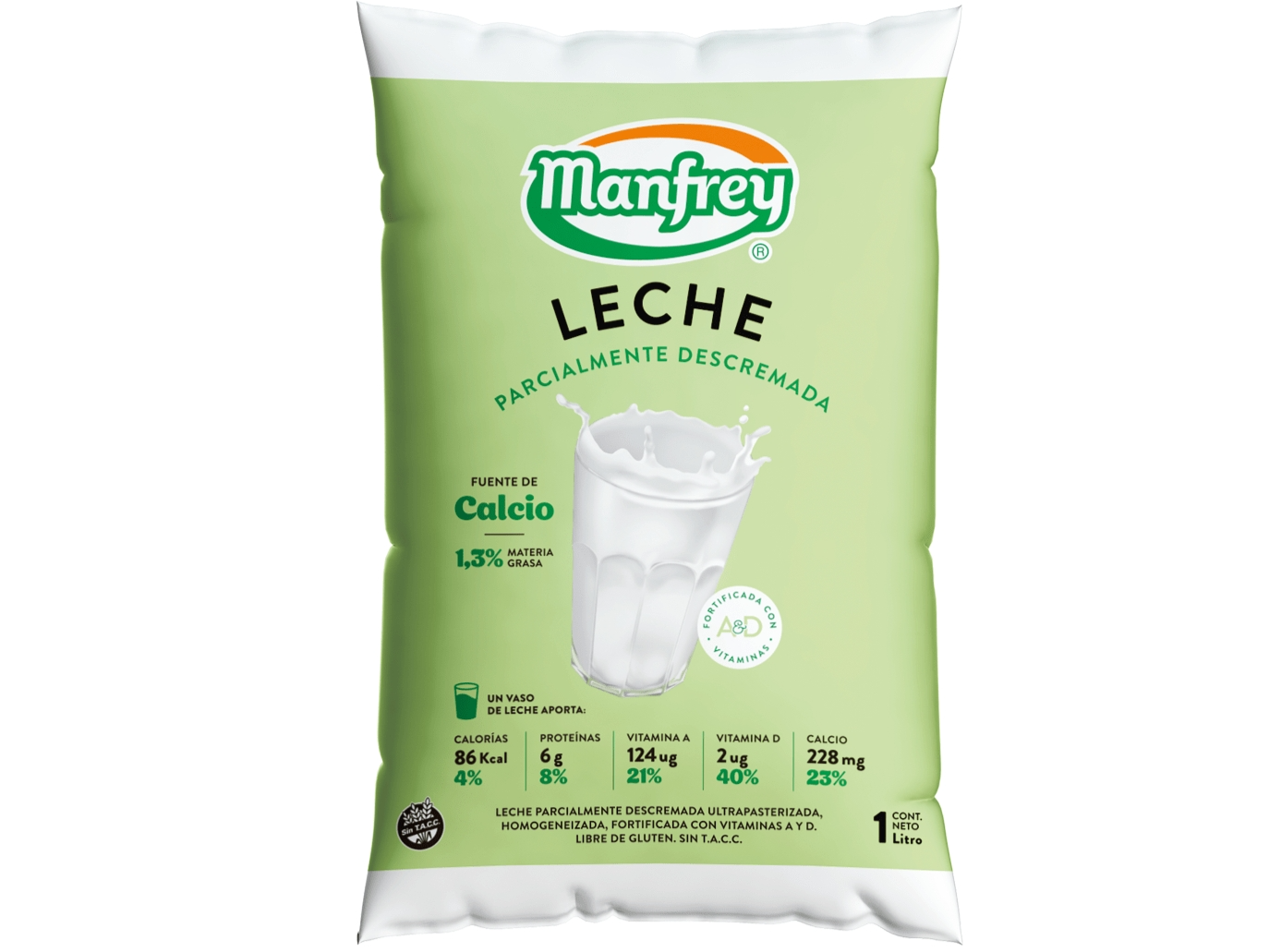 Leche Descremada fluida 1lt