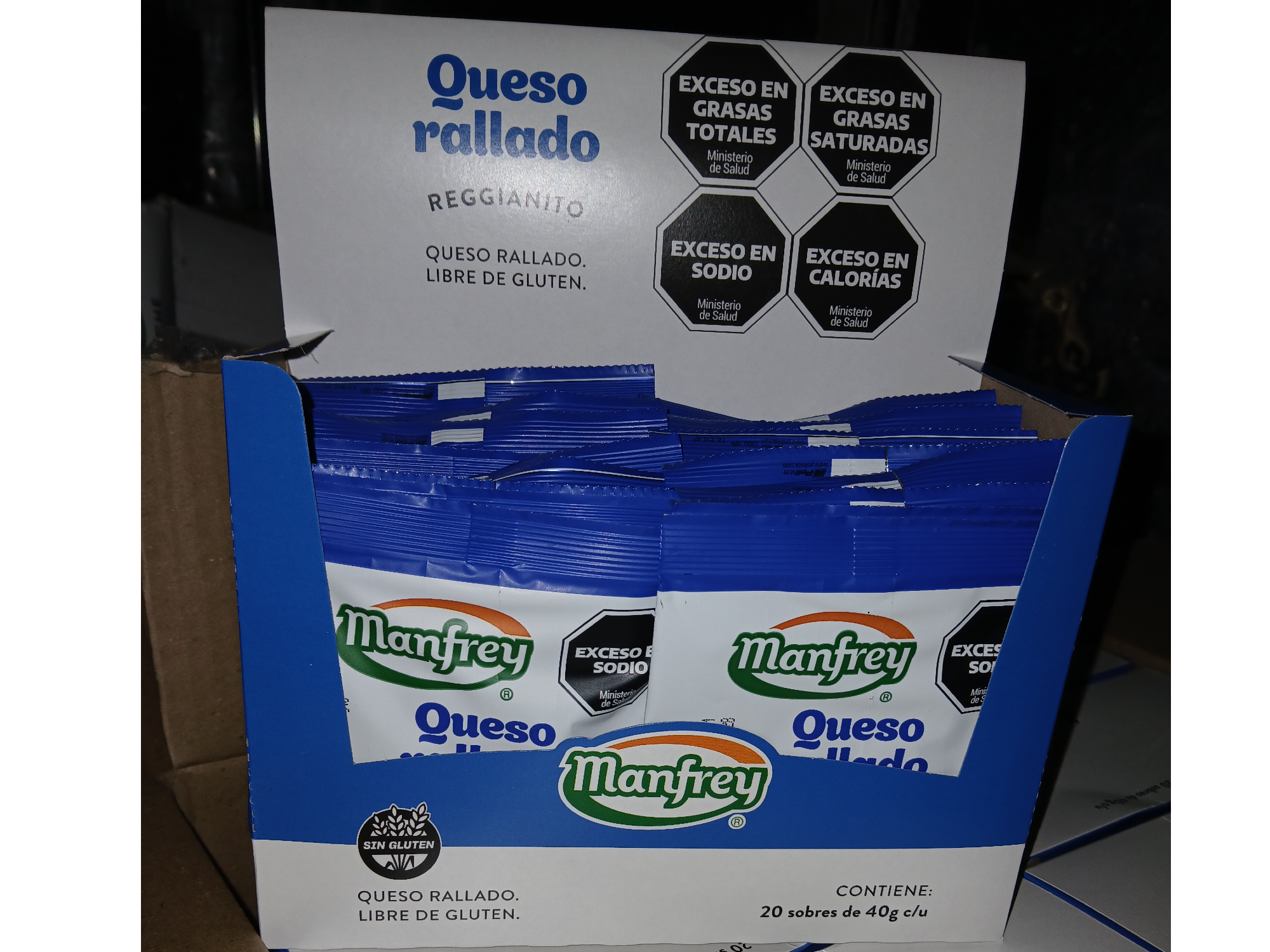 Queso rallado 40g  blister x 20u