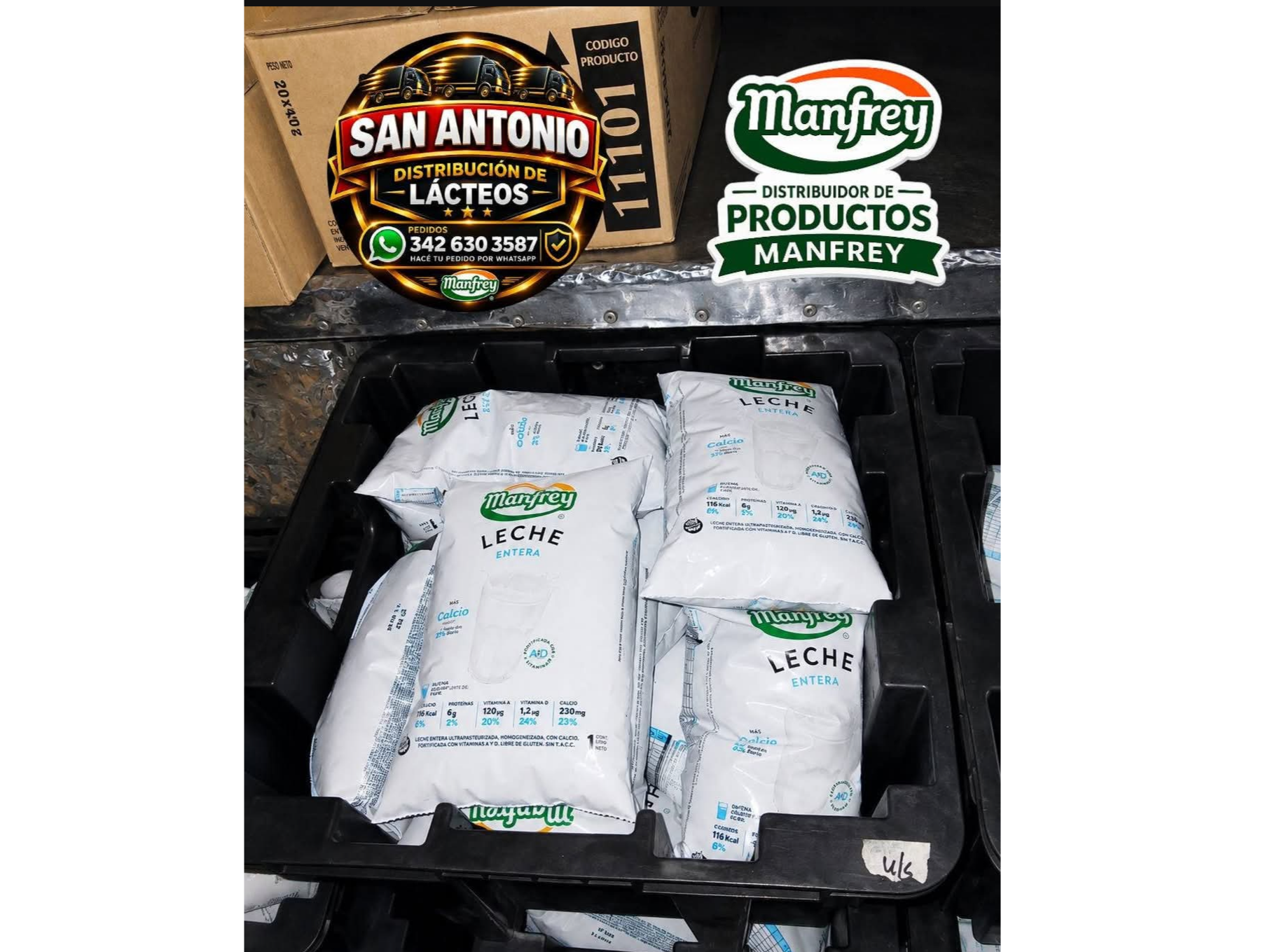Leche sachet x6 unidades