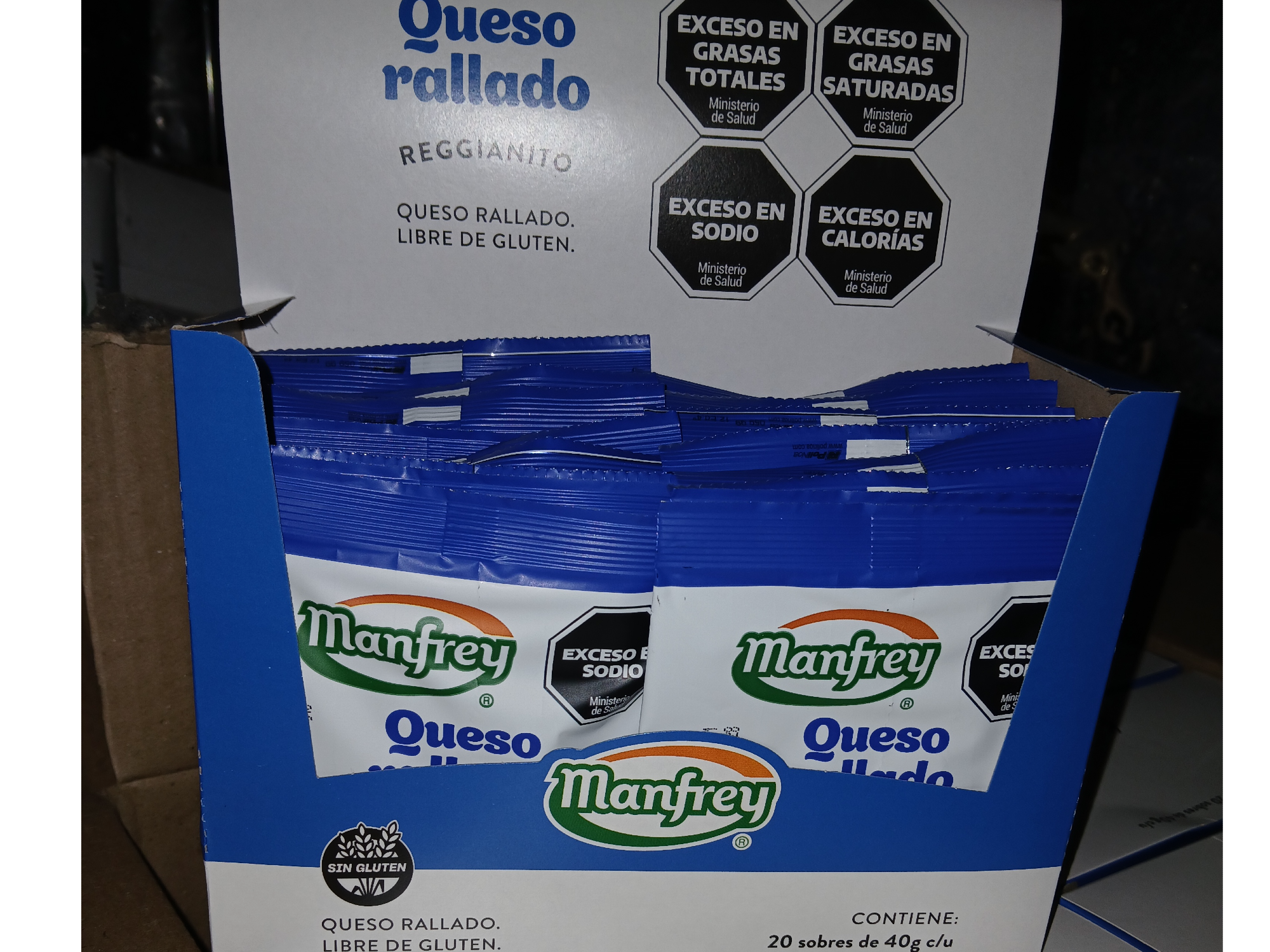 Queso rallado blister x20u