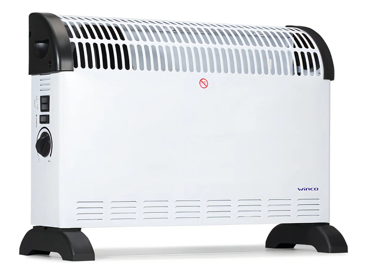 Calefactor convector eléctrico estufa panel 2000w Winco W182 color Blanco
