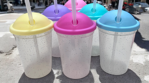Vasos Milk Shake Glitter 300cc