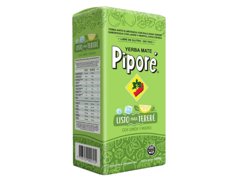 Pipore Tereré Limon y Mentol x 500gr