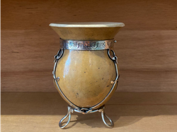 Calabaza con riendas de alpaca