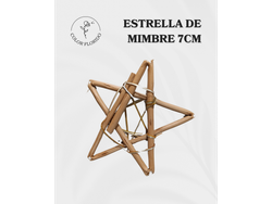 ESTRELLA DE MIMBRE 7 CM