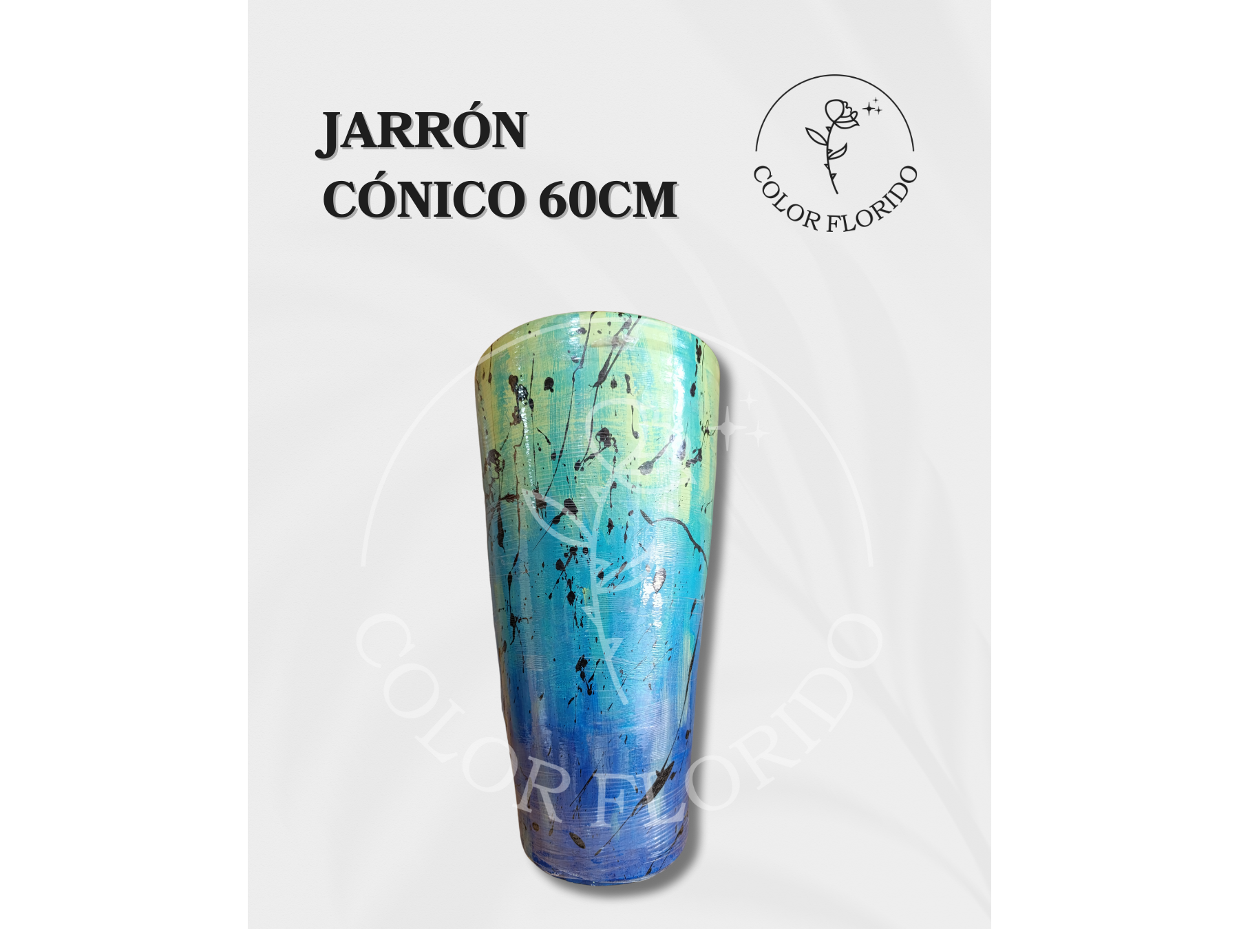 Jarrón Cónico 50/60cm