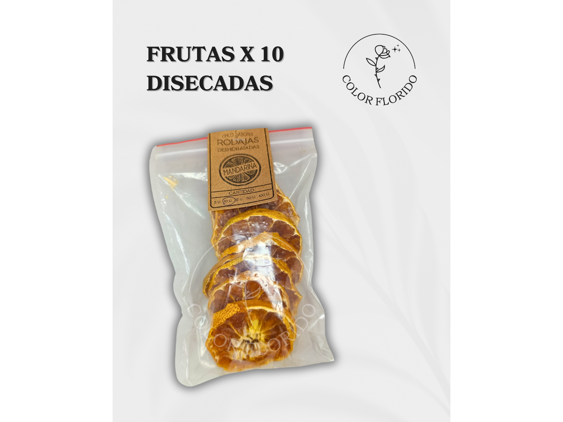 Frutas deshidratadas x 10