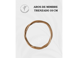 AROS DE MIMBRE TRENZADO 10 cm