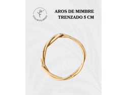 AROS DE MIMBRE TRENZADO 5 cm