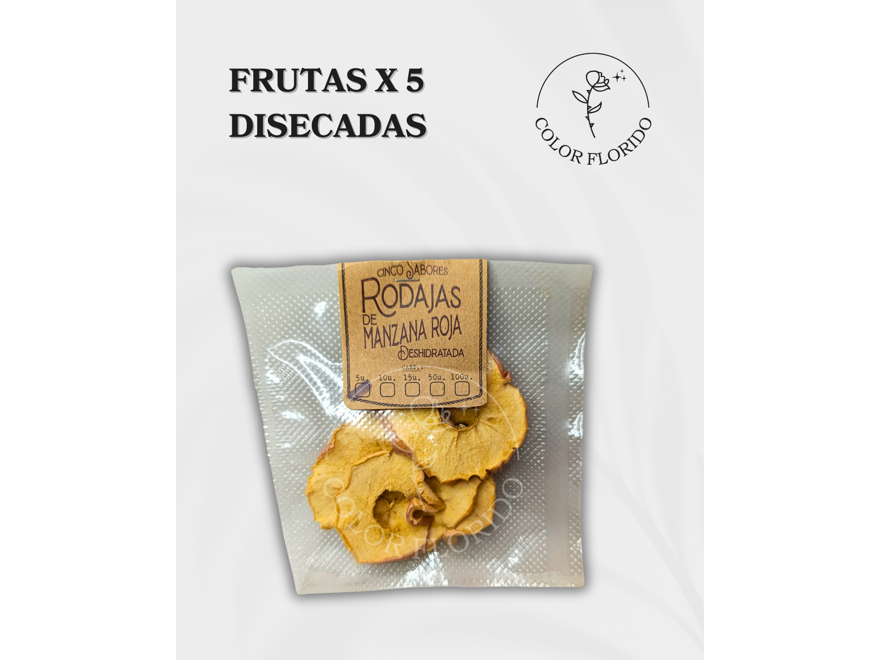 Frutas deshidratadas x 5