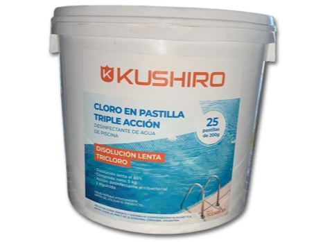 Balde Pastillas Triple Acción x 5 Kg Kushiro