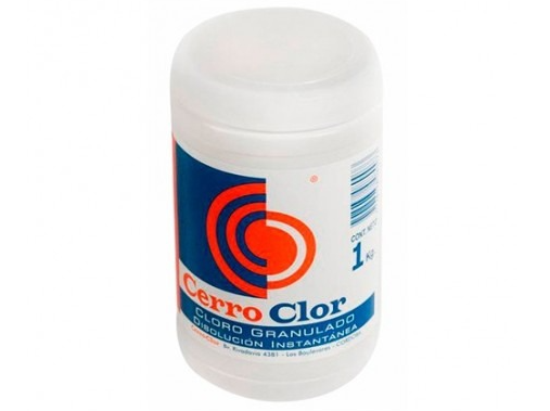 Cloro Granulado x 1 kg Cerroclor (Disolución Rápida)