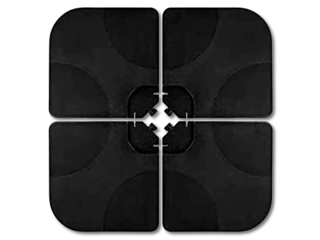 Set De 4 Bases Contrapesos Para  Sombrolla Lateral Aluminio Kushiro