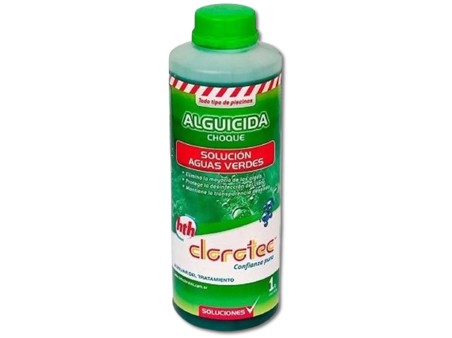 Alguicida Choque x 1 Lts Clorotec (Solución aguas verdes)