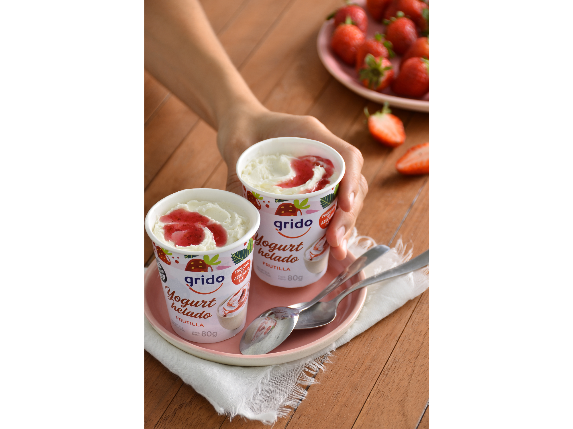 Yogurt helado Frutilla x6