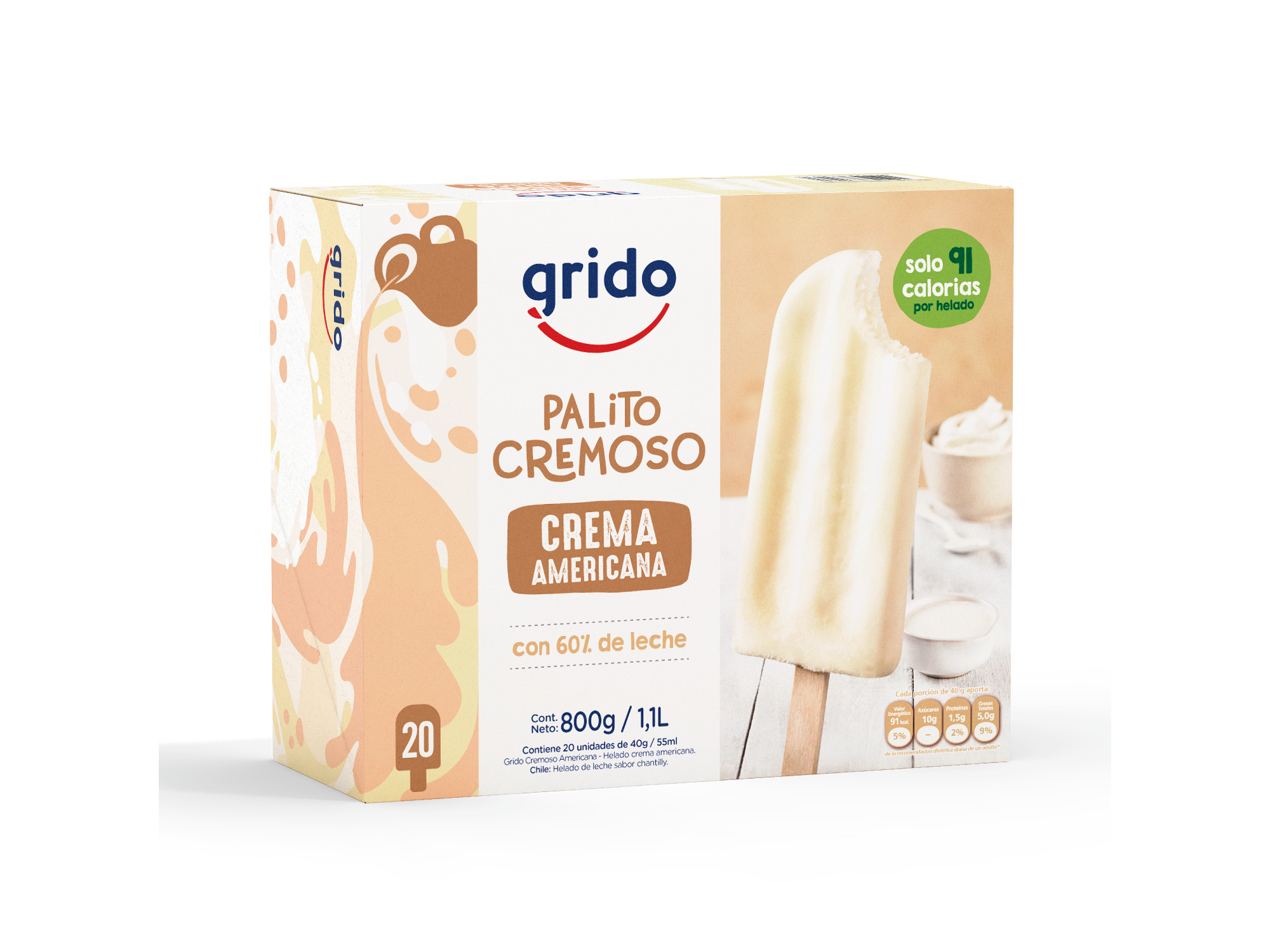 Palitos Crema Americana x20