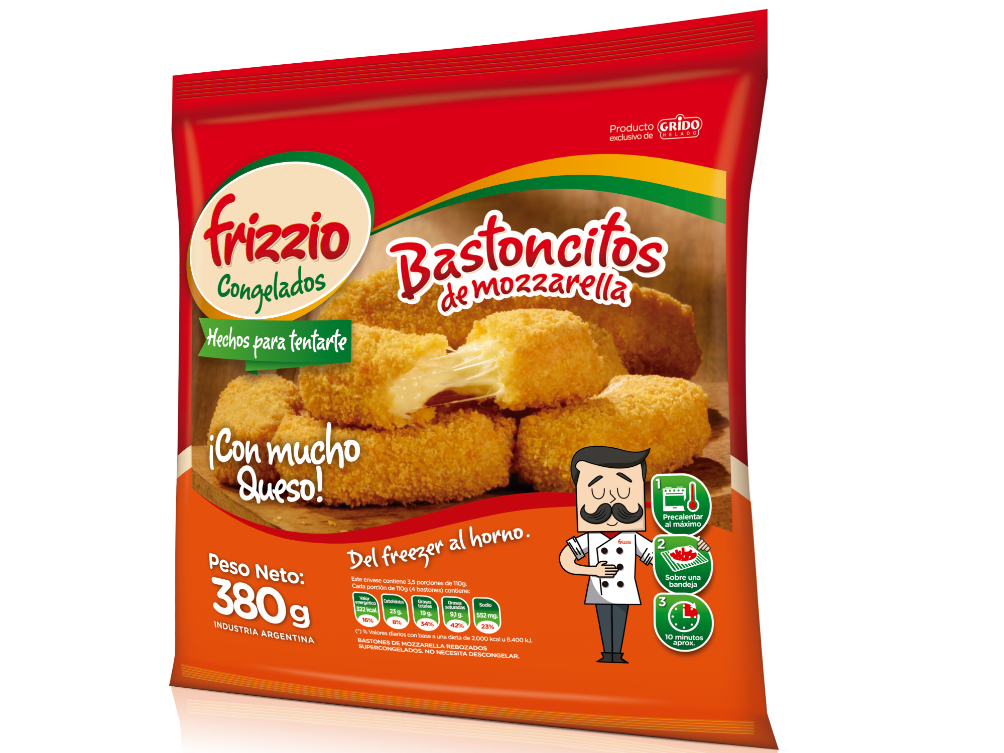 1 PECHUGUITA + 1 BASTONCITO