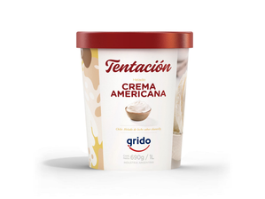 Tentacion Crema Americana 1 litro de Grido Gral Rodriguez