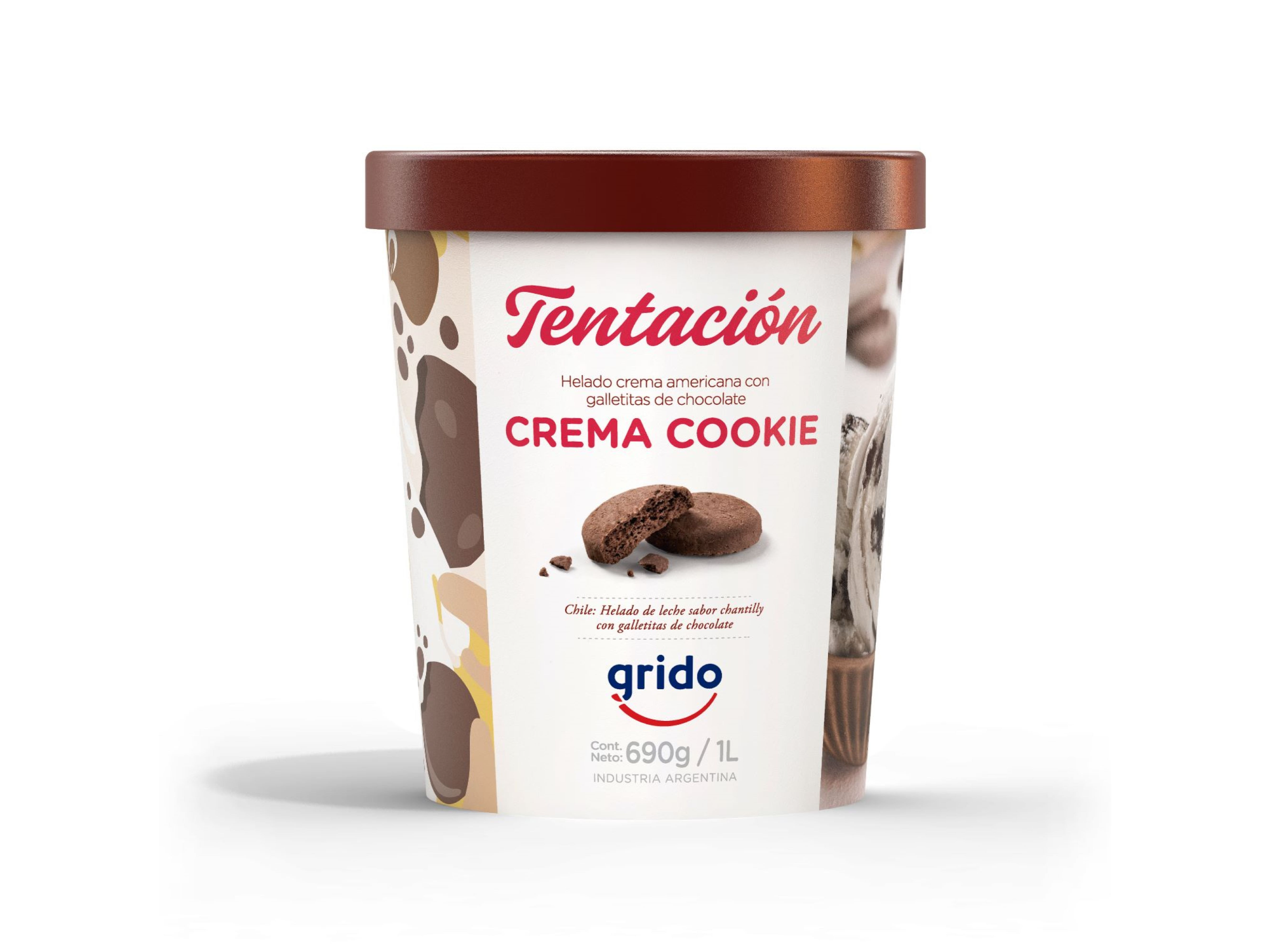 Tentacion Crema Cookie 1 litro