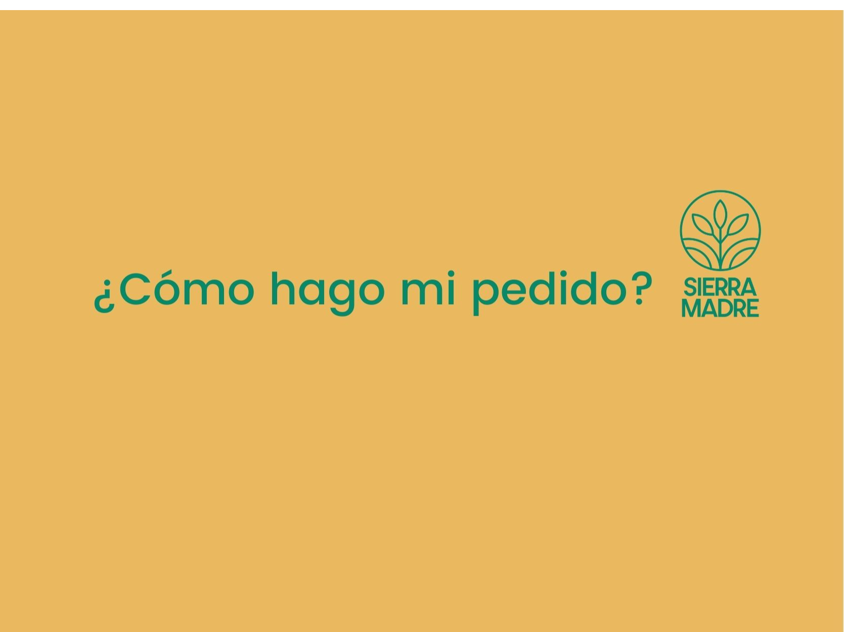 ¿Cómo hago mi pedido?