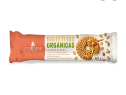 Galletas orgánicas avena y miel "CACHAFAZ" 170grs