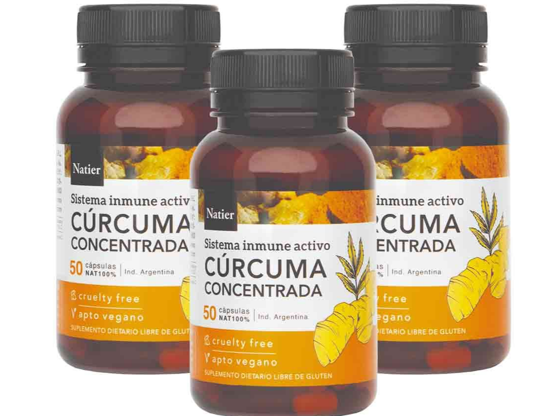 Cúrcuma concentrada en capsulas NATIER