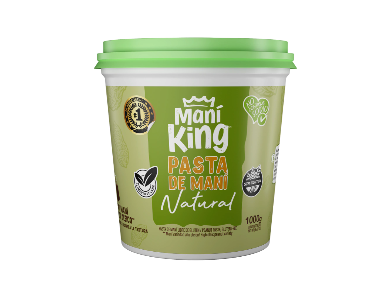 Pasta de maní natural KING