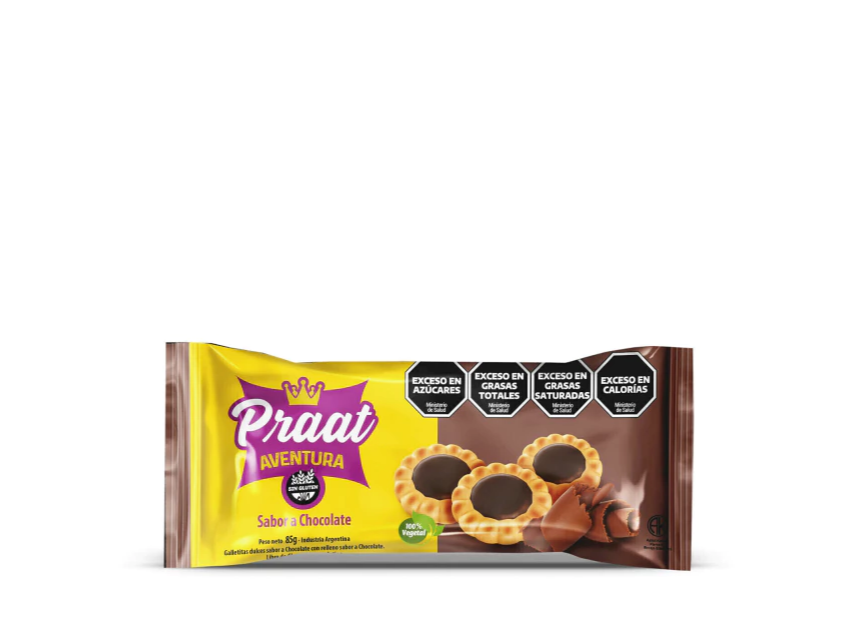 Galletas PRAAT AVENTURA choco negro 85g