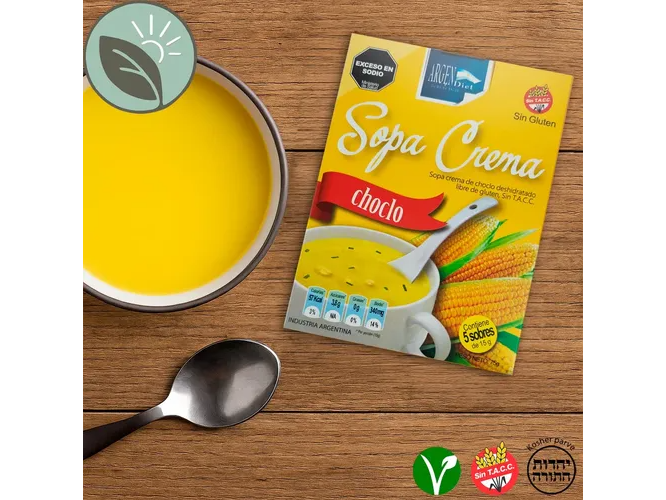 SOPA CREMA X 5 SOBRES ARGENDIET CHOCLO