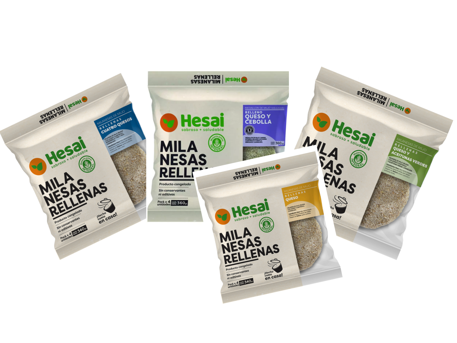 Milanesas rellenas (4 un)