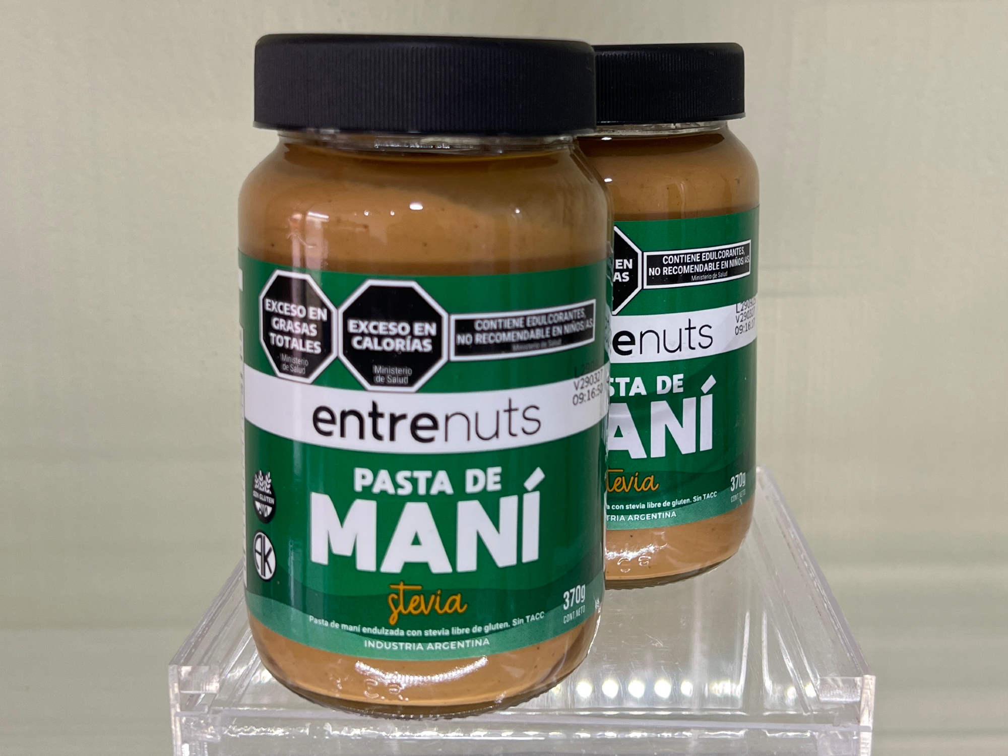 Pasta de maní con Estevia ENTRENUT