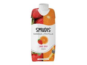 Jugo smudis frutilla y naranja 500ml