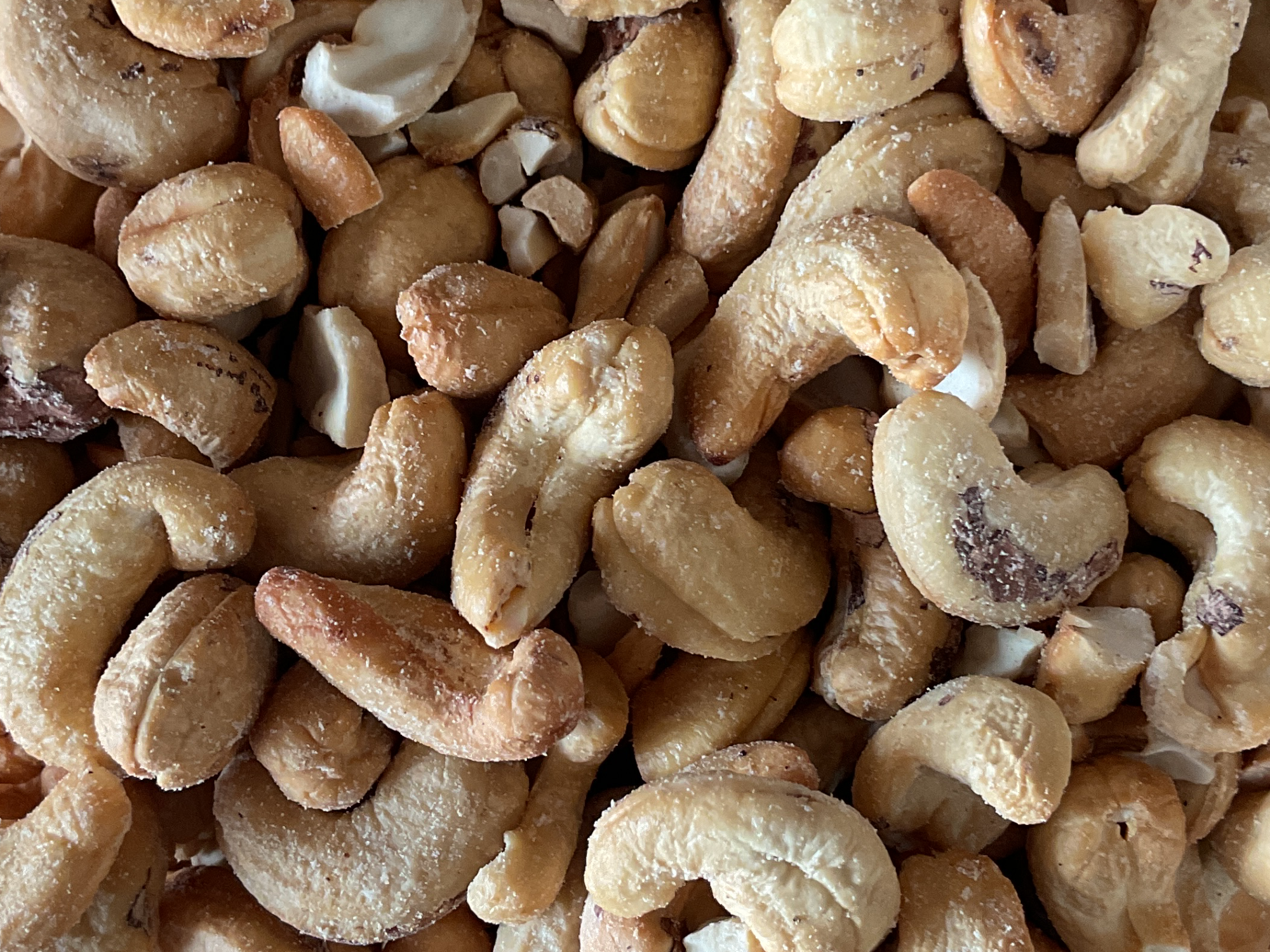 Castaña de cajú tostadas