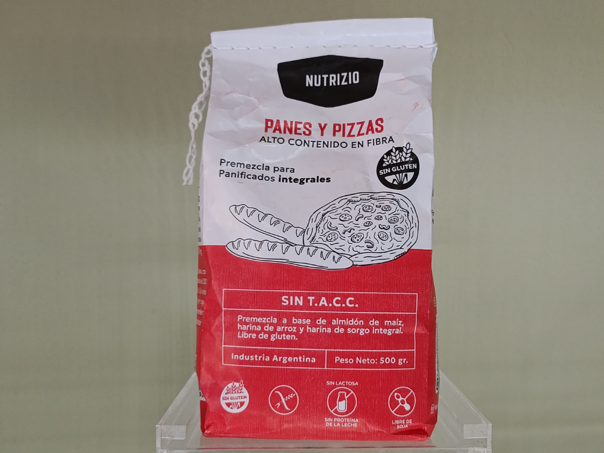 Premezcla pan y pizza 500 g NUTRIZIO