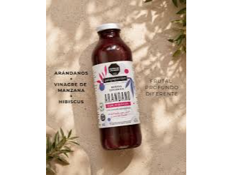 Jugo organico de arandanos con hibiscus miel y vinagre PAMPAGOURMET