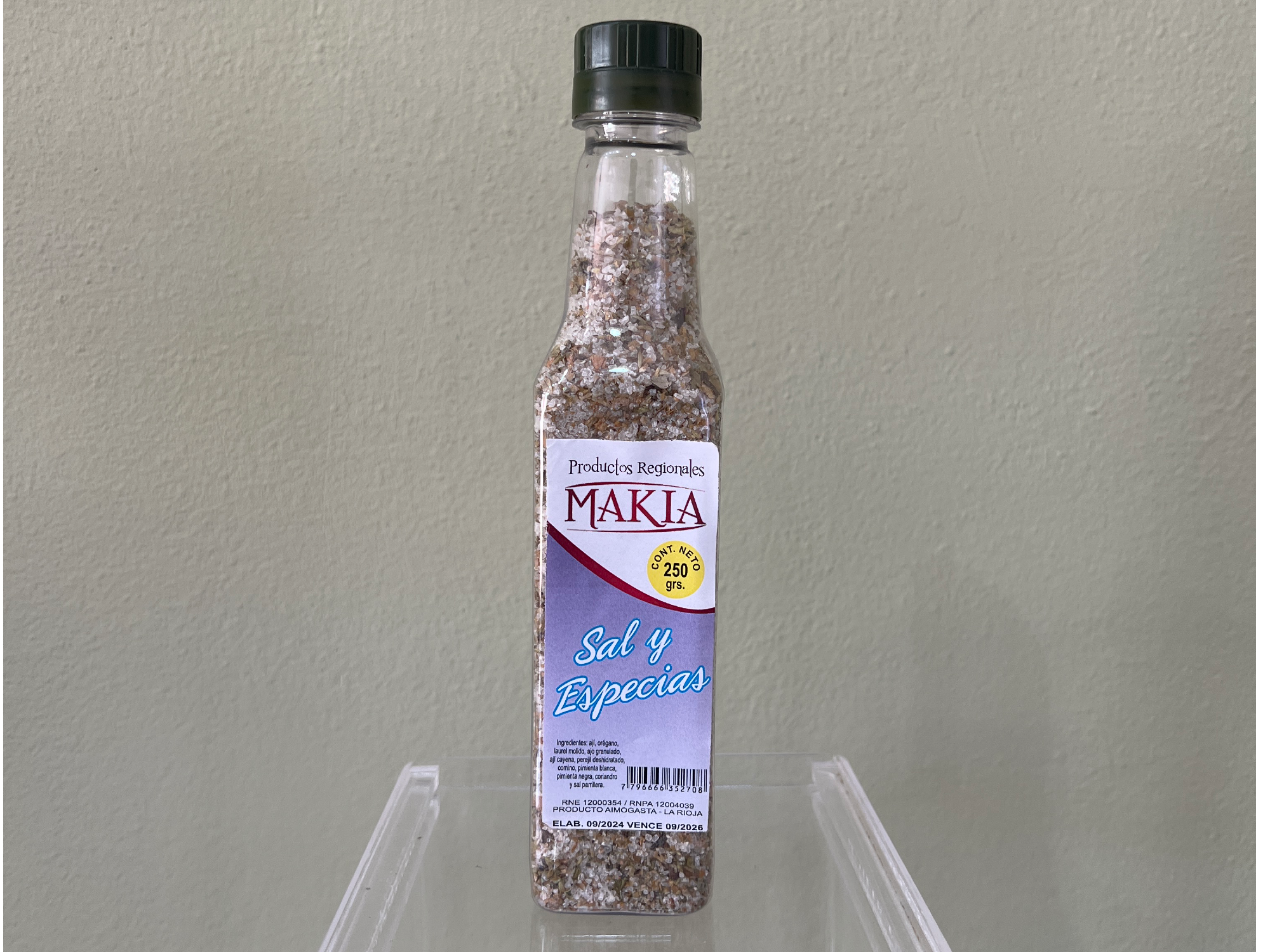 Sal y especias de prod. regional