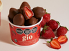 Frutillas con doble chocolate