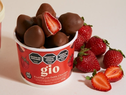 Frutillas con doble chocolate