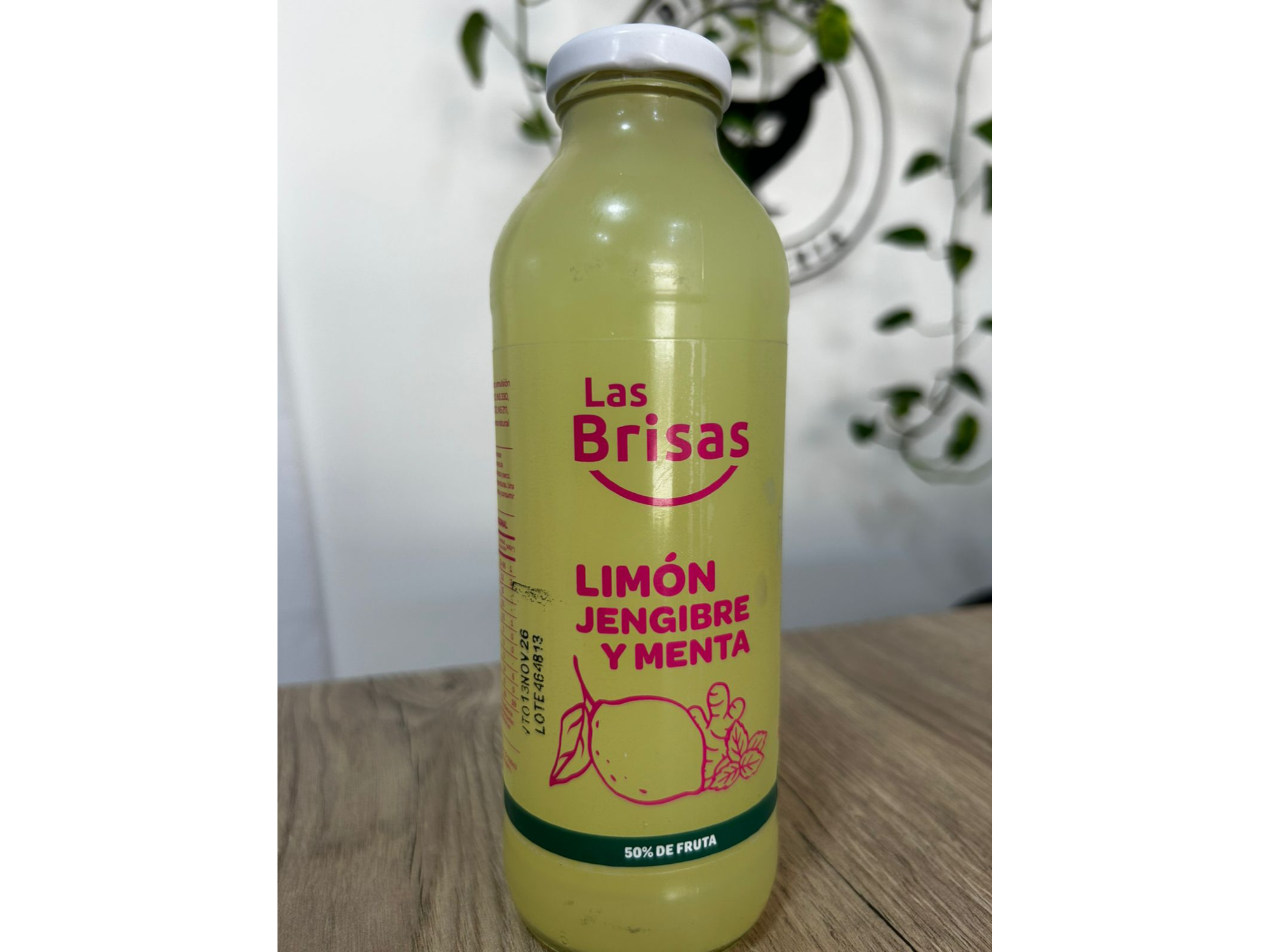 jugo saludable limon, jengibre y menta 500ml