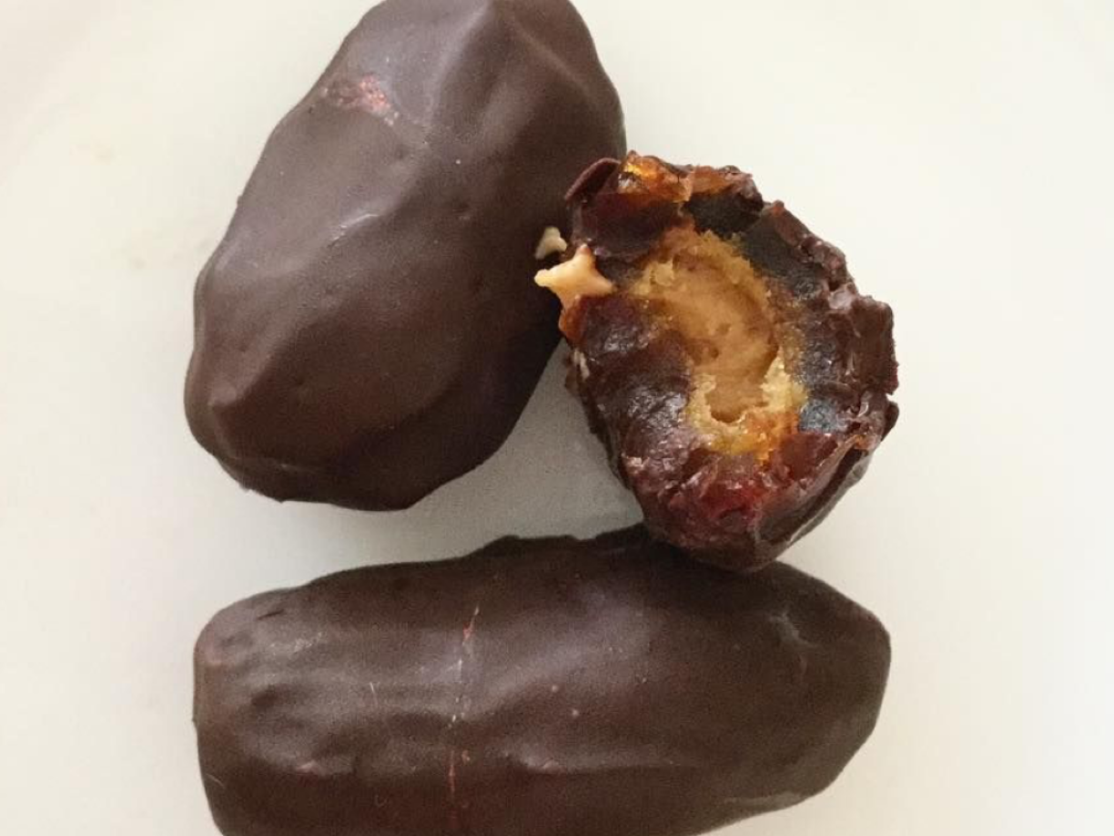 Datiles con chocolate