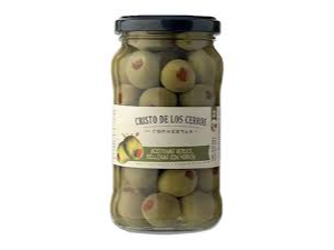 Aceitunas verde rellenas con morron CRISTO DE LOS CERROS